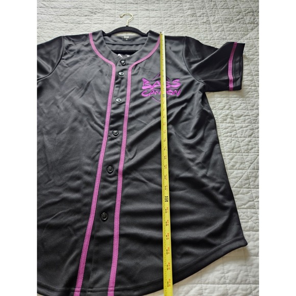 Bass Canyon #23 Black & Purple Embroidered Sportswear Festival Baseball Jersey M - Picture 8 of 12